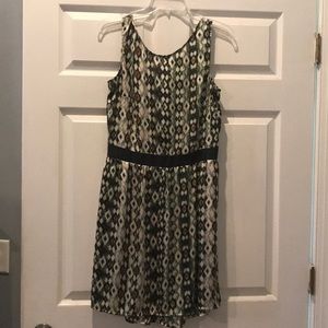 Geometric print dress